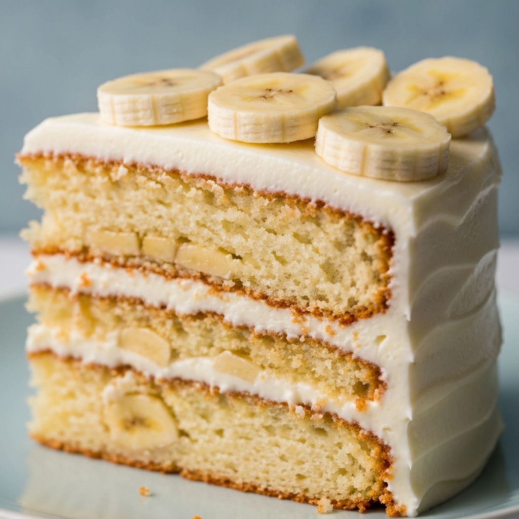 Fatia de bolo de banana